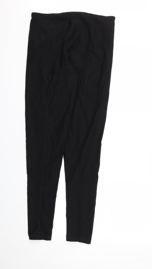 Womens UK Size M TRU Regular Fit Sweatpants Black Trousers
