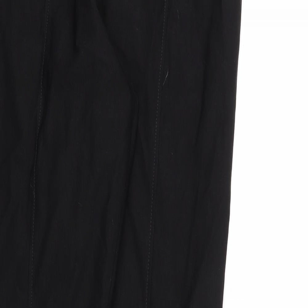Womens UK Size M TRU Regular Fit Sweatpants Black Trousers