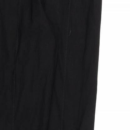 Womens UK Size M TRU Regular Fit Sweatpants Black Trousers