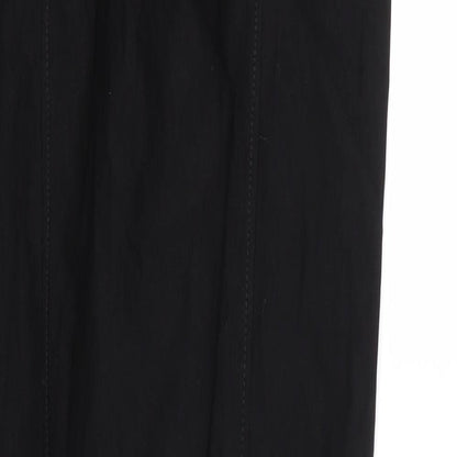Womens UK Size M TRU Regular Fit Sweatpants Black Trousers