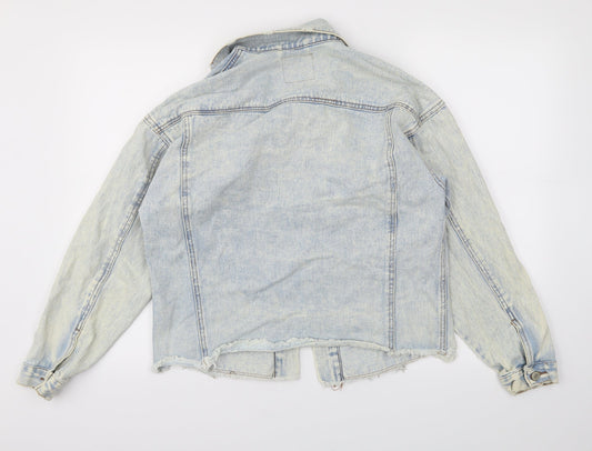 Denim & Co. Womens Blue   Jacket  Size 8