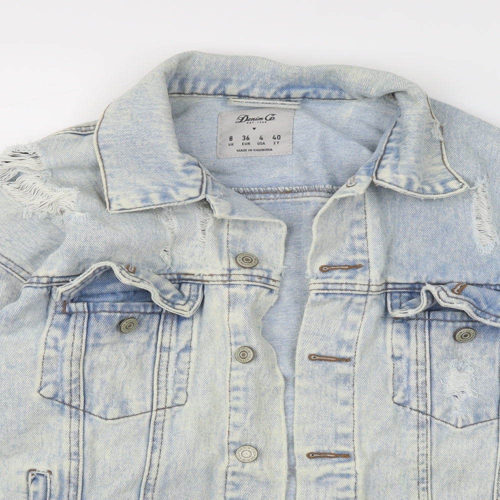 Womens UK Size 8 Denim & Co. Blue Jacket