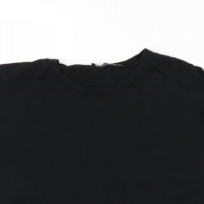 Boohoo Womens Black   Cropped T-Shirt Size 10