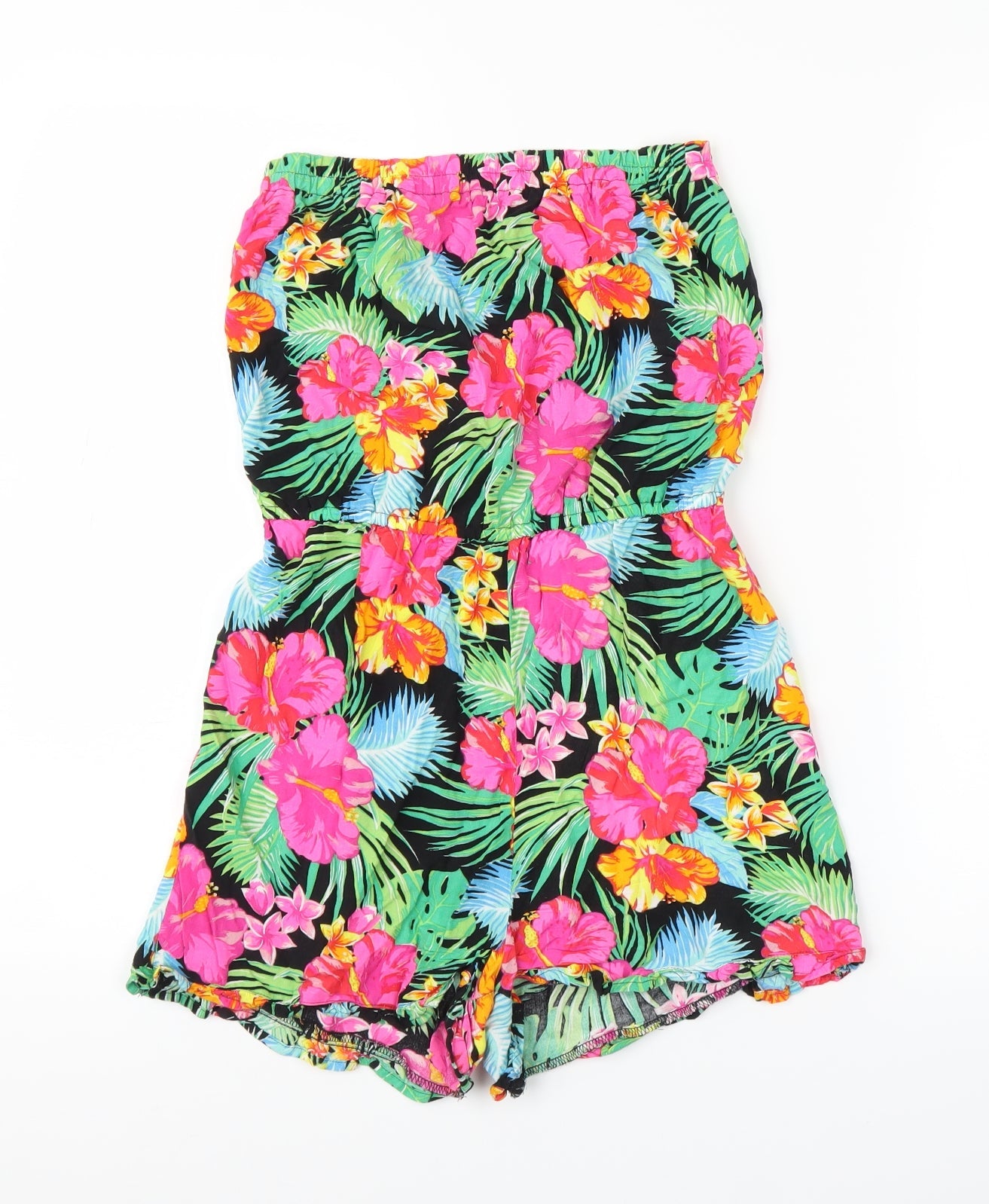 Matalan Girls Pink Floral  Romper One-Piece Size 12 Years
