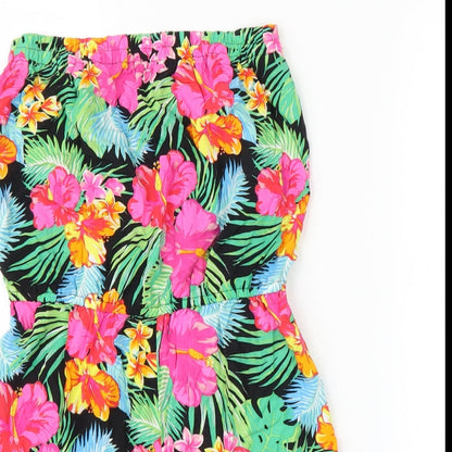 Matalan Girls Pink Floral  Romper One-Piece Size 12 Years