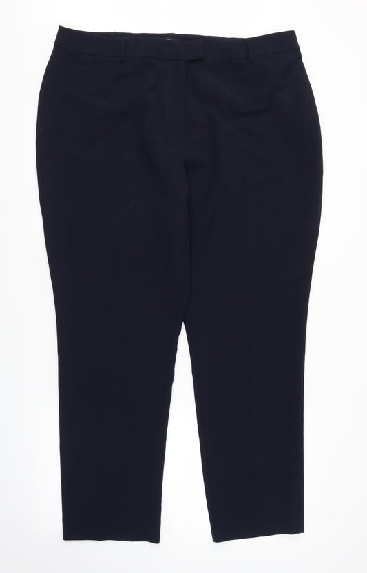Debenhams Womens Blue   Trousers  Size 18 L26.5 in