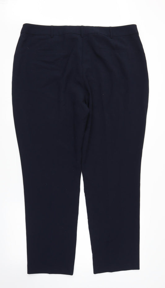 Debenhams Womens Blue   Trousers  Size 18 L26.5 in