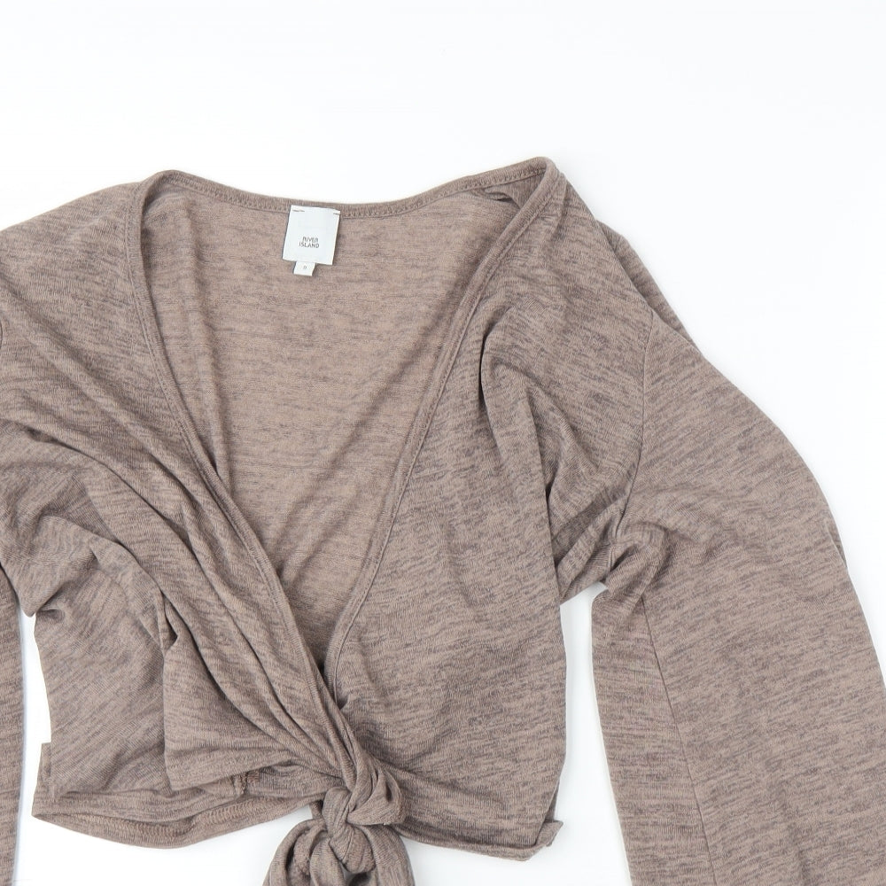 River Island Womens Purple   Cardigan Jumper Size 8
