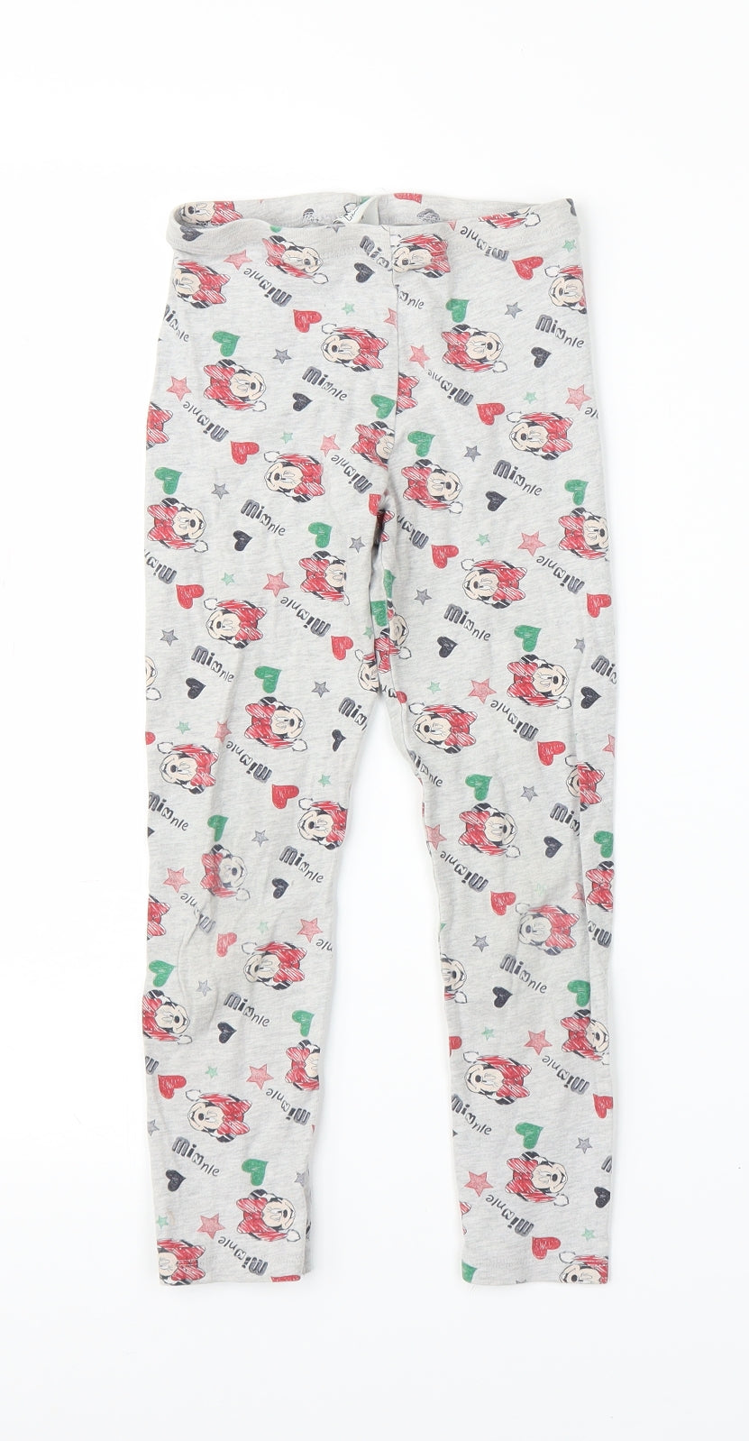Disney Girls Grey   Capri Pyjama Pants Size 6-7 Years  - Minnie Mouse