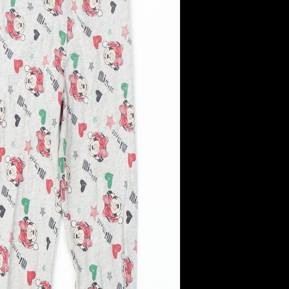 Disney Girls Grey   Capri Pyjama Pants Size 6-7 Years  - Minnie Mouse