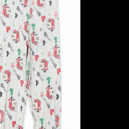Disney Girls Grey   Capri Pyjama Pants Size 6-7 Years  - Minnie Mouse