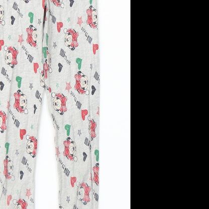 Disney Girls Grey   Capri Pyjama Pants Size 6-7 Years  - Minnie Mouse