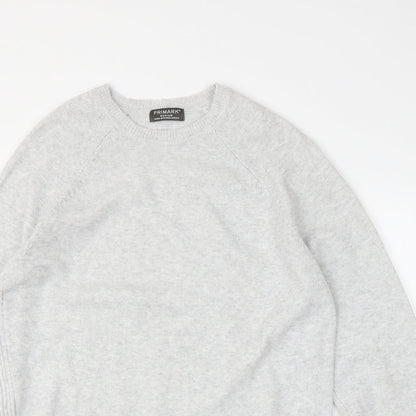 Primar Mens Grey   Pullover Jumper Size M