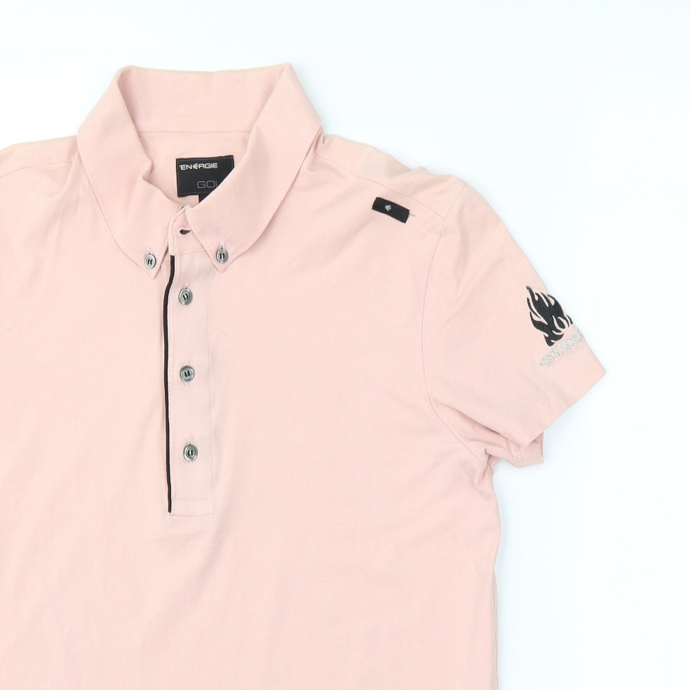 Energie Boys Pink   Basic T-Shirt Size L