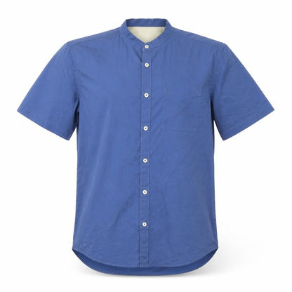 Mens UK Size M River Island Blue  Button-Up Short Sleeve Casual Shirt