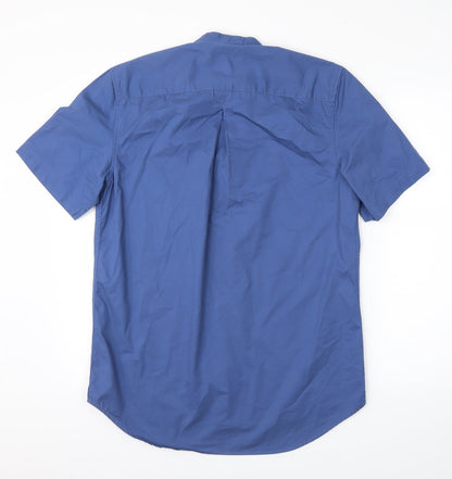 River Island Mens Blue    Button-Up Size M