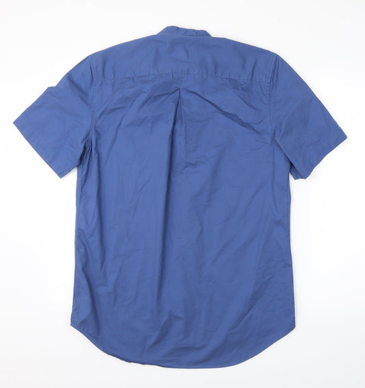 River Island Mens Blue    Button-Up Size M