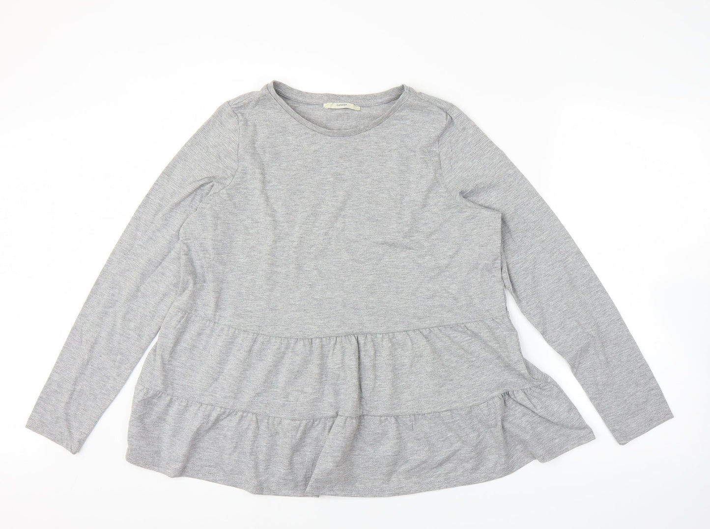 George Womens Grey   Tunic Blouse Size 12