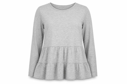 Womens UK Size 12 George Grey Tunic Blouse