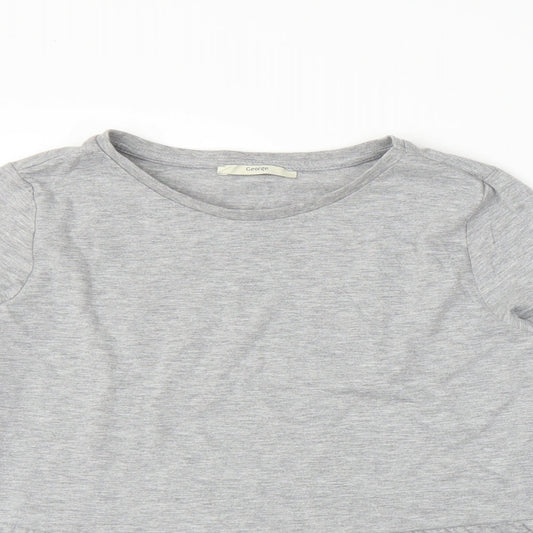 George Womens Grey   Tunic Blouse Size 12