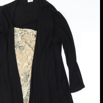 Reflections Womens Black   Cardigan Jumper Size S