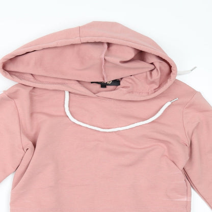Misspap Womens Pink   Pullover Hoodie Size 8  - cropped hoodie