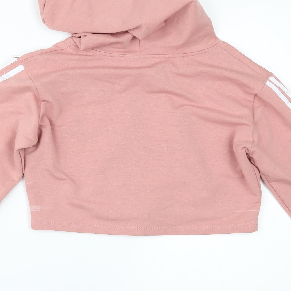 Misspap Womens Pink   Pullover Hoodie Size 8  - cropped hoodie