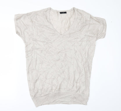 Wallis Womens Gold   Pullover Jumper Size M