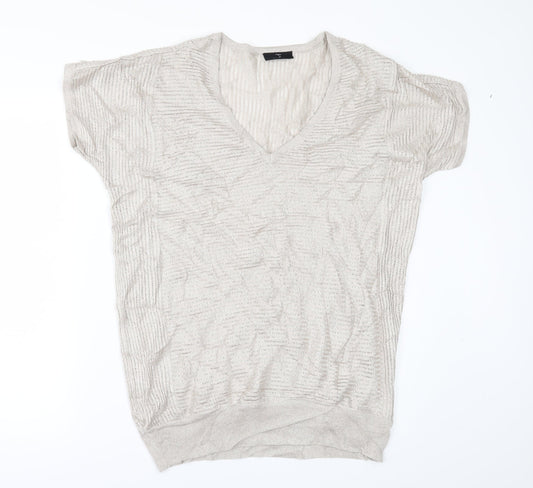 Wallis Womens Gold   Pullover Jumper Size M