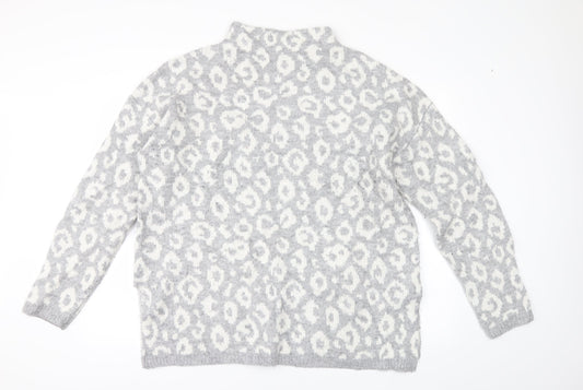 Nutmeg Womens Grey   Pullover Jumper Size 16