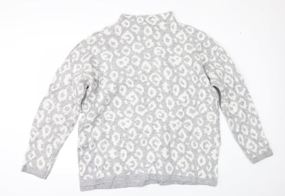 Nutmeg Womens Grey   Pullover Jumper Size 16