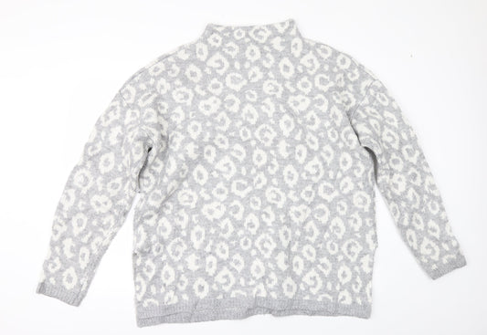 Nutmeg Womens Grey   Pullover Jumper Size 16