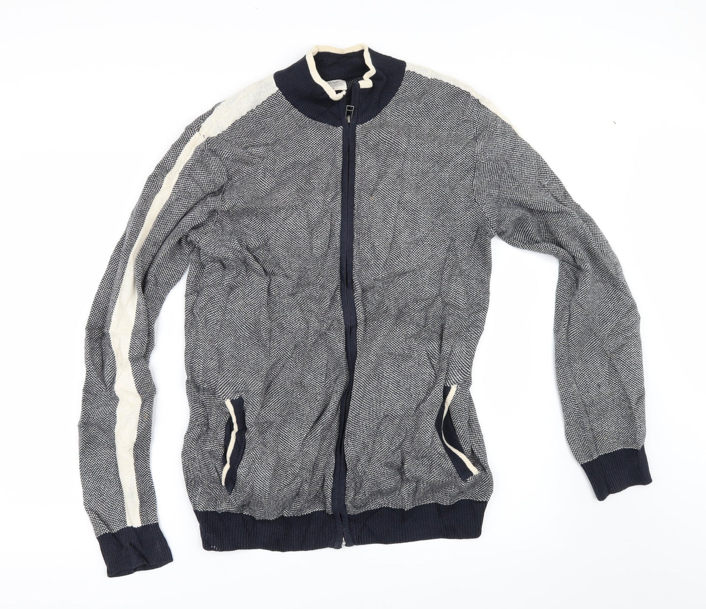 EWM Mens Blue   Full Zip Jumper Size S