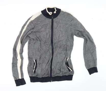 EWM Mens Blue   Full Zip Jumper Size S