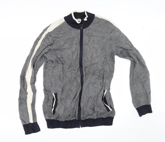 EWM Mens Blue   Full Zip Jumper Size S