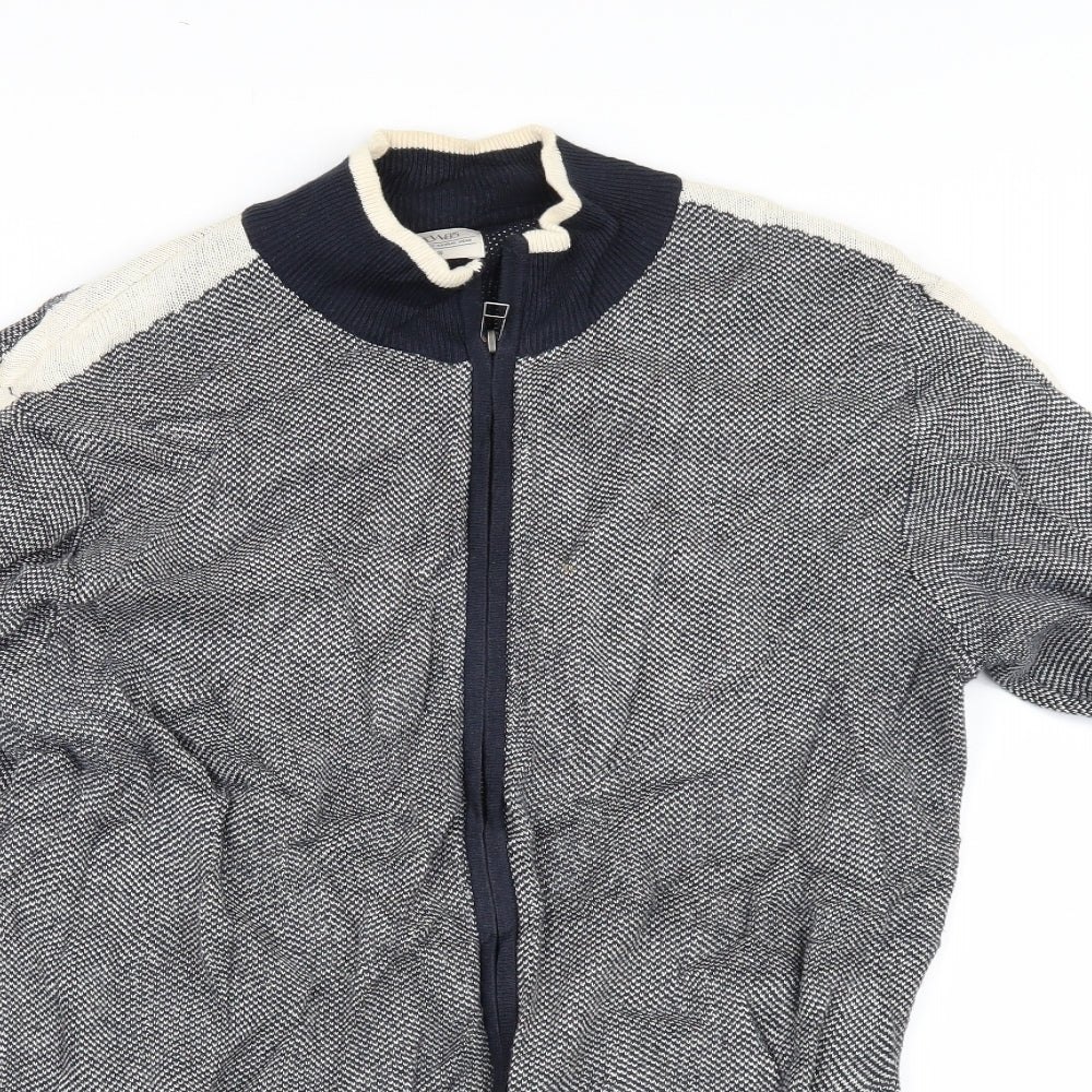 EWM Mens Blue   Full Zip Jumper Size S