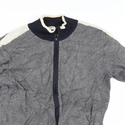 EWM Mens Blue   Full Zip Jumper Size S