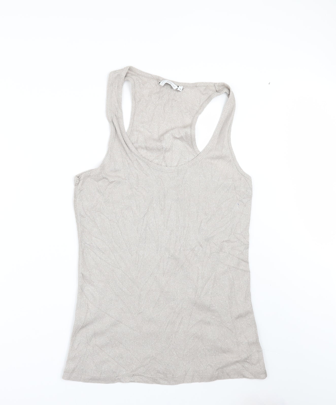Womens UK Size 18 New Look Beige Basic T-Shirt