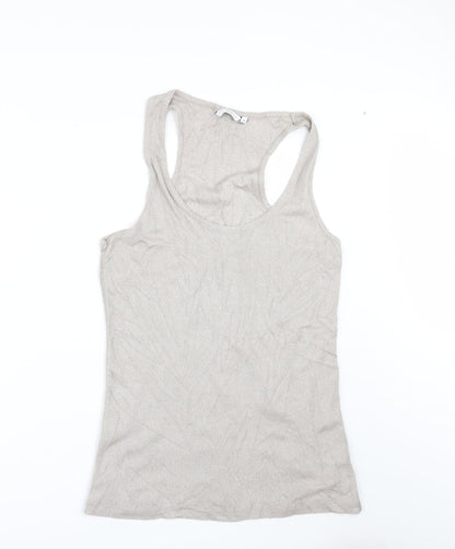 Womens UK Size 18 New Look Beige Basic T-Shirt