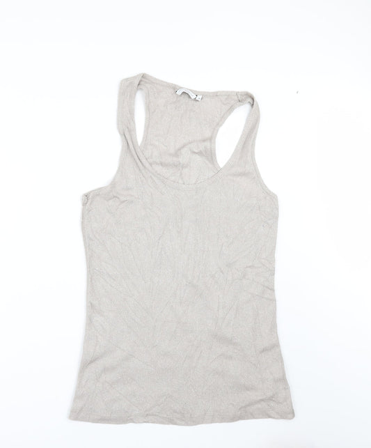 Womens UK Size 18 New Look Beige Basic T-Shirt