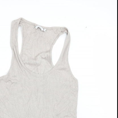 Womens UK Size 18 New Look Beige Basic T-Shirt