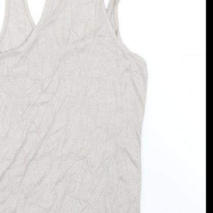 Womens UK Size 18 New Look Beige Basic T-Shirt