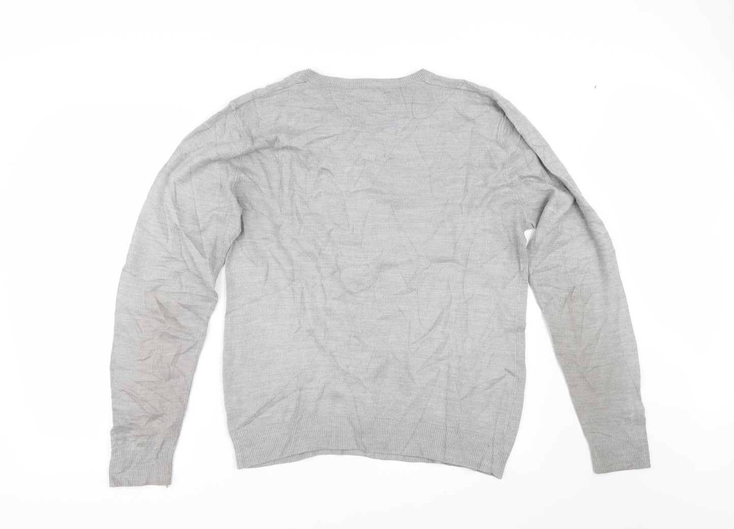 George Mens Grey   Pullover Jumper Size S