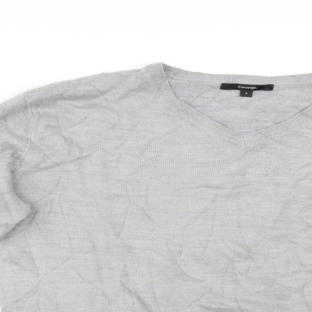 George Mens Grey   Pullover Jumper Size S