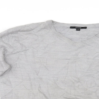 George Mens Grey   Pullover Jumper Size S