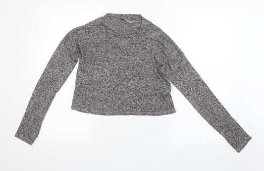 Atmosphere Womens Grey  Knit Pullover Jumper Size 6  - Cropped