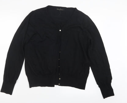 Incorporatewear Womens Black  Knit Cardigan Jumper Size L