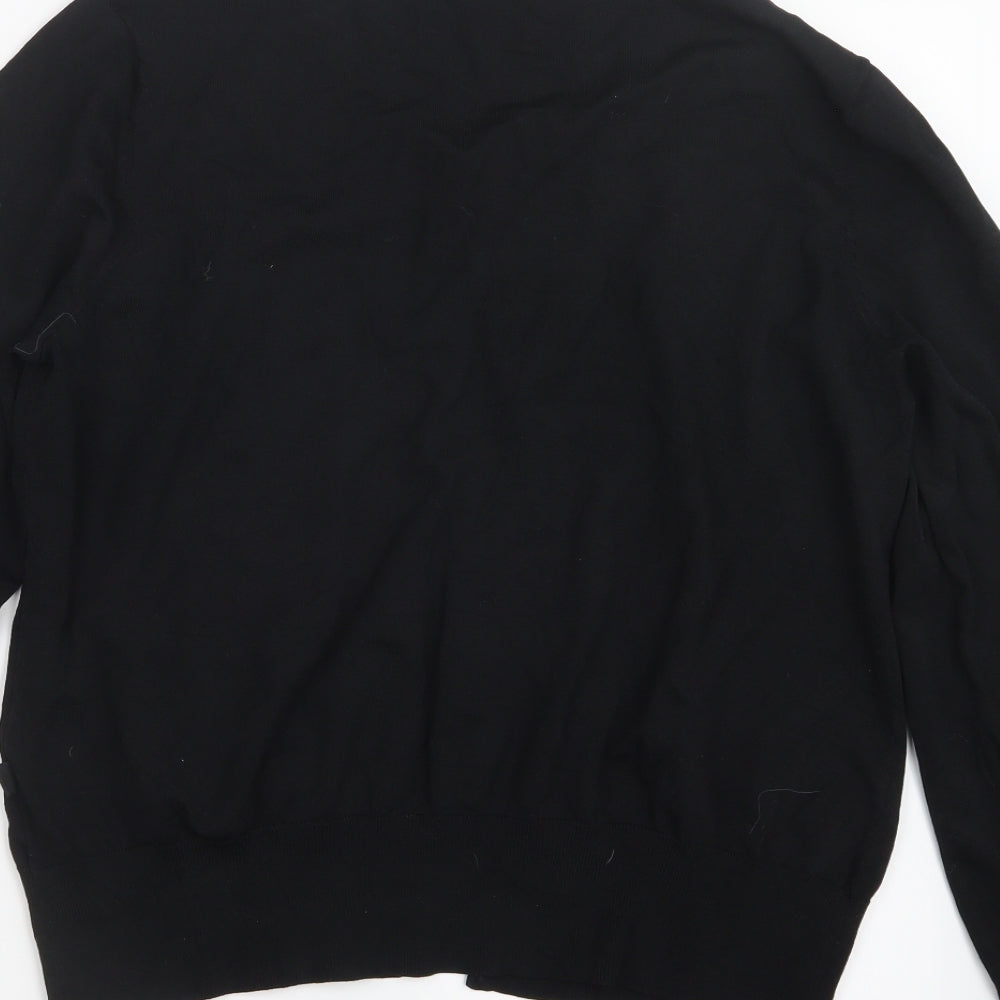 Incorporatewear Womens Black  Knit Cardigan Jumper Size L