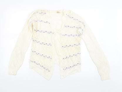 Glen Womens Ivory  Knit Cardigan Jumper Size M