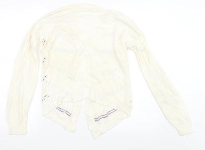 Glen Womens Ivory  Knit Cardigan Jumper Size M